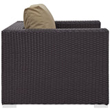 Convene Outdoor Patio Armchair - Espresso Mocha