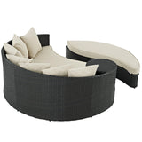 Sojourn Outdoor Patio Sunbrella Daybed - Antique Canvas Beige