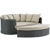 Sojourn Outdoor Patio Sunbrella Daybed - Antique Canvas Beige