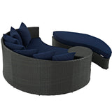 Sojourn Outdoor Patio Sunbrella Daybed - Canvas Navy