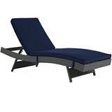 Sojourn Outdoor Patio Sunbrella Chaise - Canvas Navy
