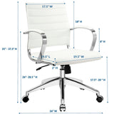 Jive Mid Back Office Chair - White