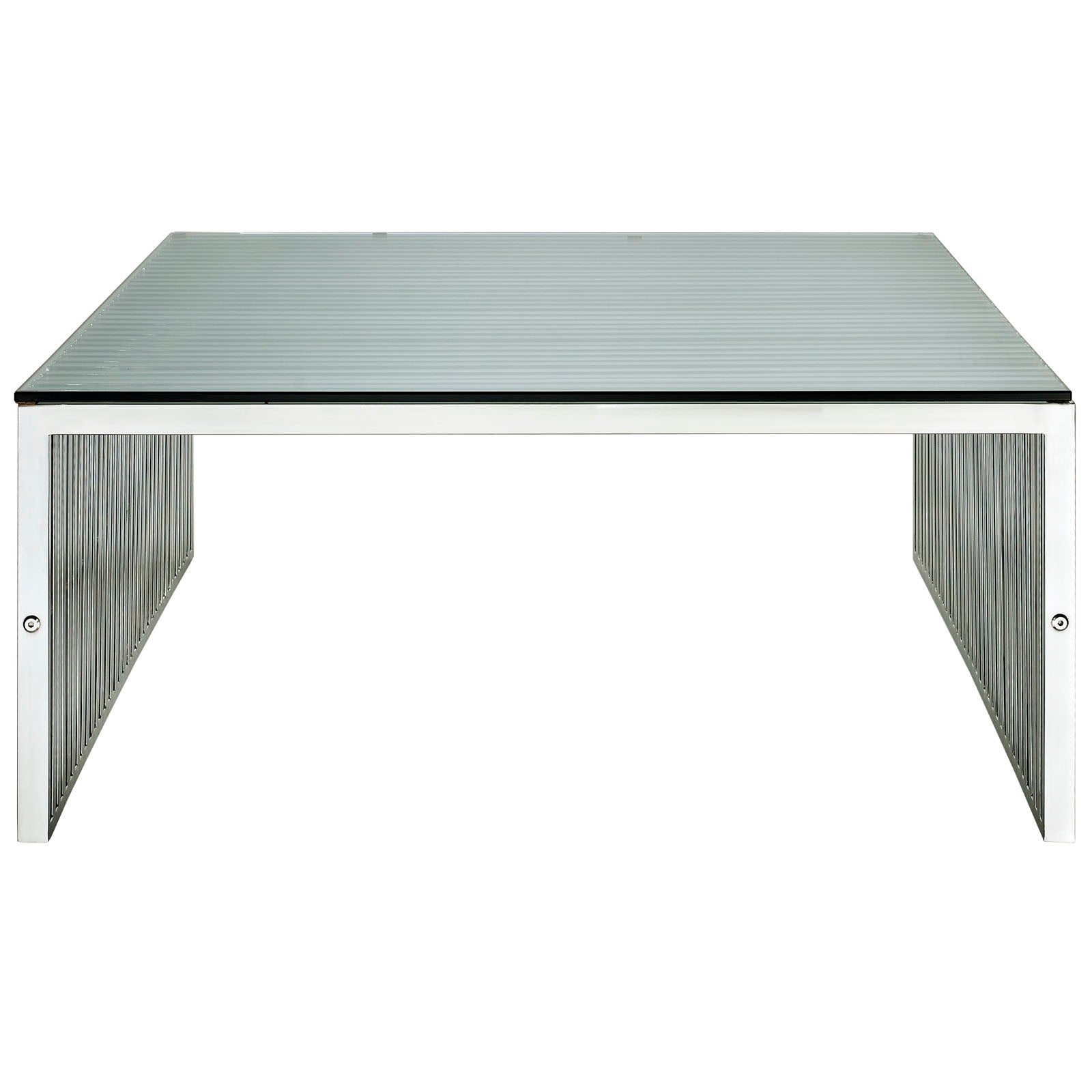 Gridiron Coffee Table - Silver