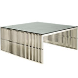 Gridiron Coffee Table - Silver