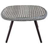 Endeavor Outdoor Patio Wicker Rattan Coffee Table - Gray