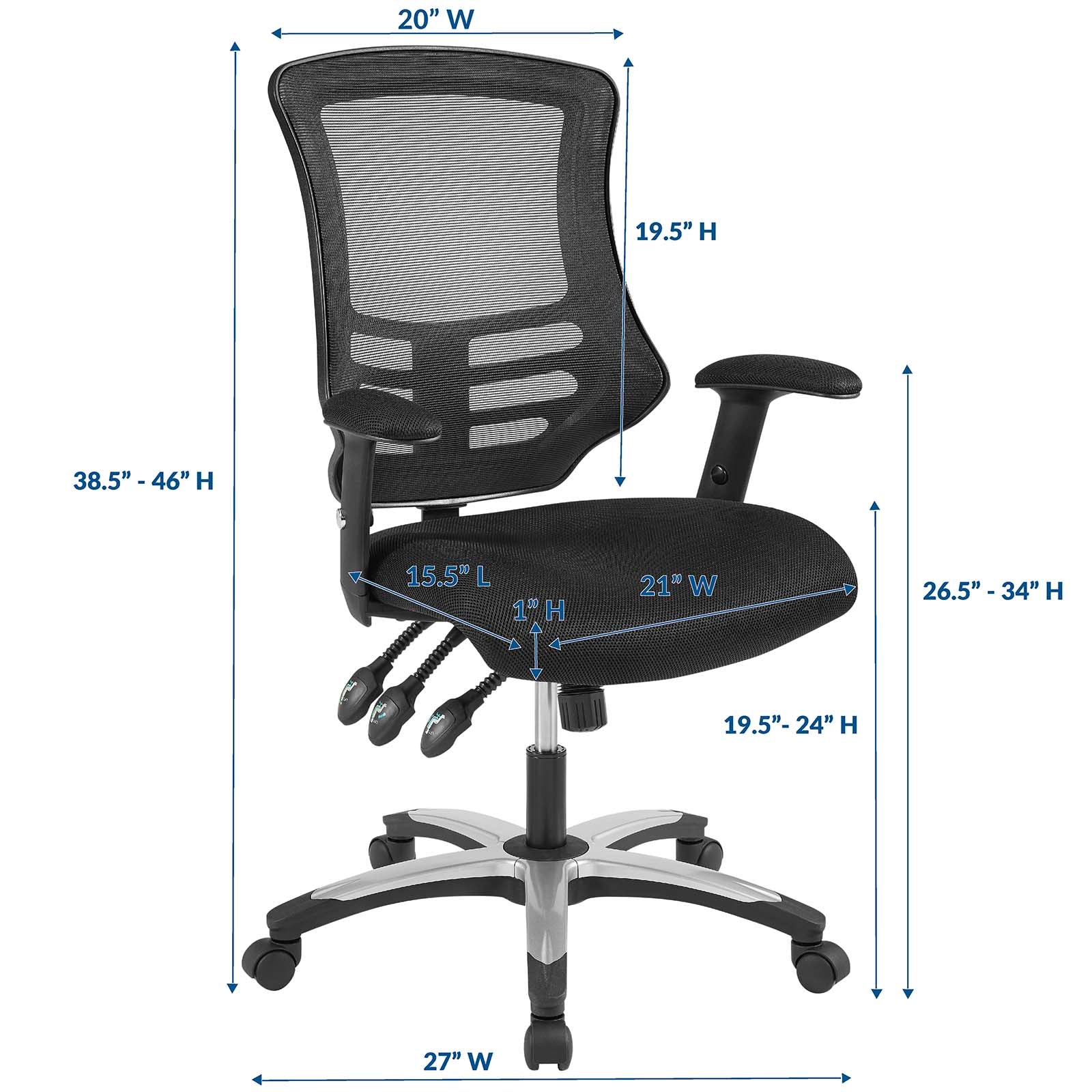 Calibrate Mesh Office Chair - Black