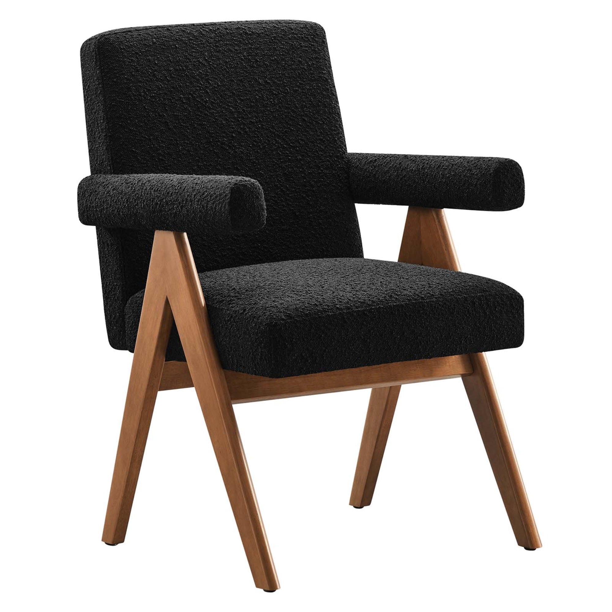 Lyra Boucle Fabric Dining Room Chair - Set Of 2