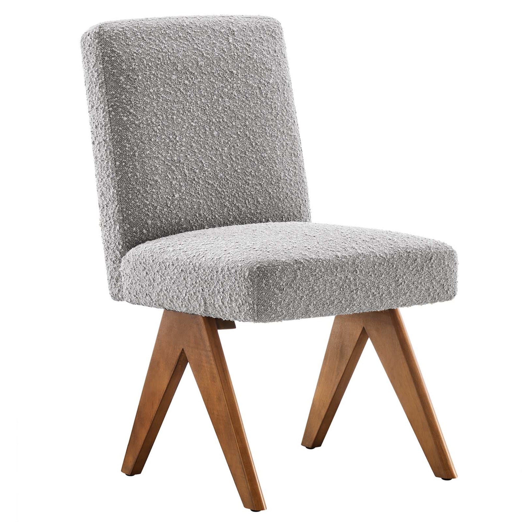Lyra Boucle Fabric Dining Room Side Chair - Set Of 2