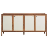Capri 65 Wood Grain Sideboard Storage Cabinet