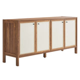 Capri 65 Wood Grain Sideboard Storage Cabinet