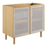 Calla 36 Perforated Metal Bathroom Vanity Cabinet (Sink Basin Not Included)