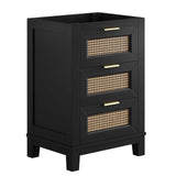 Dixie 24 Solid Wood Bathroom Vanity Cabinet (Sink Basin Not Included)