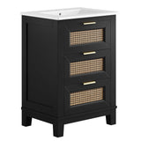 Dixie 24 Solid Wood Bathroom Vanity