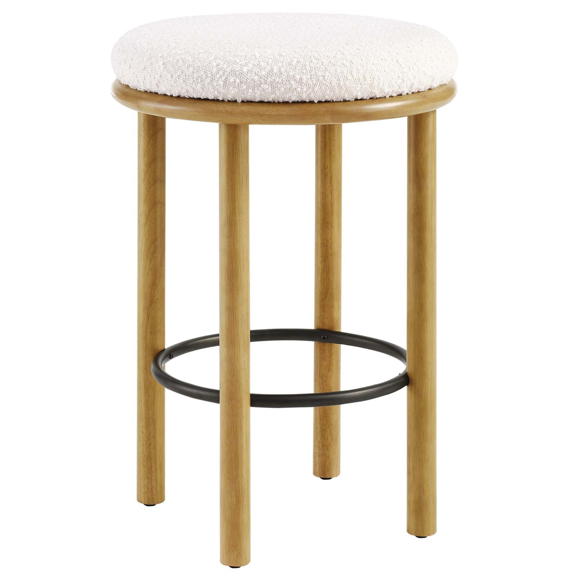 Fable Boucle Fabric Counter Stools - Set Of 2