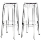 Casper Bar Stool Set Of 2 - Clear