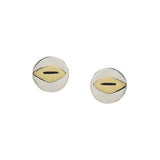 Geometric Mixed Metal Post Earrings
