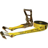 78527 Erickson 2 In. x 27 Ft. 10,000 Lb. Ratchet Strap with Flat Bed Hook