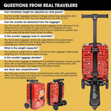 Elmo 4-in-1 Detachable Scooter Luggage