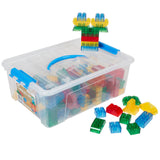 Transpara-Bricks, Assorted Translucent Colors, 128 Pieces