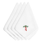 Caroline'S Treasures Embt2408Npke Christmas Holly Drape Embroidered Napkins (Set Of 4), 20, Multicolor
