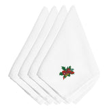 Caroline'S Treasures Embt2414Npke Christmas Holly Bells Embroidered Napkins (Set Of 4), 20, Multicolor