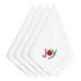 Caroline'S Treasures Embt2418Npke Christmas Joy Embroidered Napkins (Set Of 4), 20, Multicolor