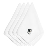 Caroline'S Treasures Embt2497Npke Border Collie Embroidered Napkins (Set Of 4), 20, Multicolor
