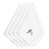 Caroline'S Treasures Embt2640Npke Greyhound Embroidered Napkins (Set Of 4), 20, Multicolor