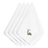 Caroline'S Treasures Embt3014Npke Fall Old Wagon Embroidered Napkins (Set Of 4), 20, Multicolor