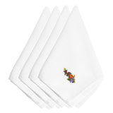Caroline'S Treasures Embt3813Npke Thanksgiving Spray Embroidered Napkins (Set Of 4), 20, Multicolor