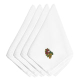 Caroline'S Treasures Embt3817Npke Fall Raspberries And Acorns Embroidered Napkins (Set Of 4), 20, Multicolor