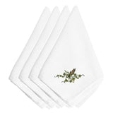 Caroline'S Treasures Embt3819Npke Fall Ear Of Corn And Ivy Embroidered Napkins (Set Of 4), 20, Multicolor