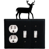 Deer Single Outlet and Double Switch Cover