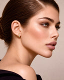ER246G B.Tiff Gold Pavé L-Bar Earrings