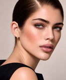 ER246G B.Tiff Gold Pavé L-Bar Earrings