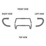 Ergotec Handlebar Randonneur (31.8, GW420mm/490mm, 0, 16° | Black Sandblasted)