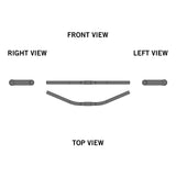 Ergotec Handlebar Moon (25,4 GW605, GL180, GH0, 23° | Black)