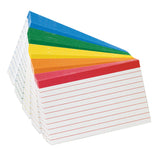 Oxford Color-Coded Index Cards, 3 x 5, 100/pkg