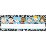 Peanuts Composition Tented Name Plates