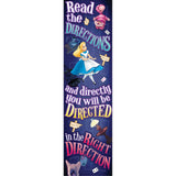 Alice In Wonderland Directions Vertical Banner