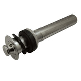 Kingston Brass EV3001 Lift and Turn Sink Drain without Overflow, 17 Gauge, Polished Chrome