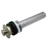 Kingston Brass EV3008 Lift and Turn Sink Drain without Overflow, 17 Gauge, Brushed Nickel