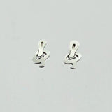 Treble Clef Sterling Silver Earrings