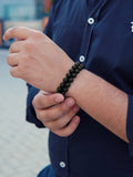 Black Onyx Beaded Bracelet - Morocco