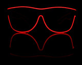 Electro Luminescent Banray Sunglasses Red