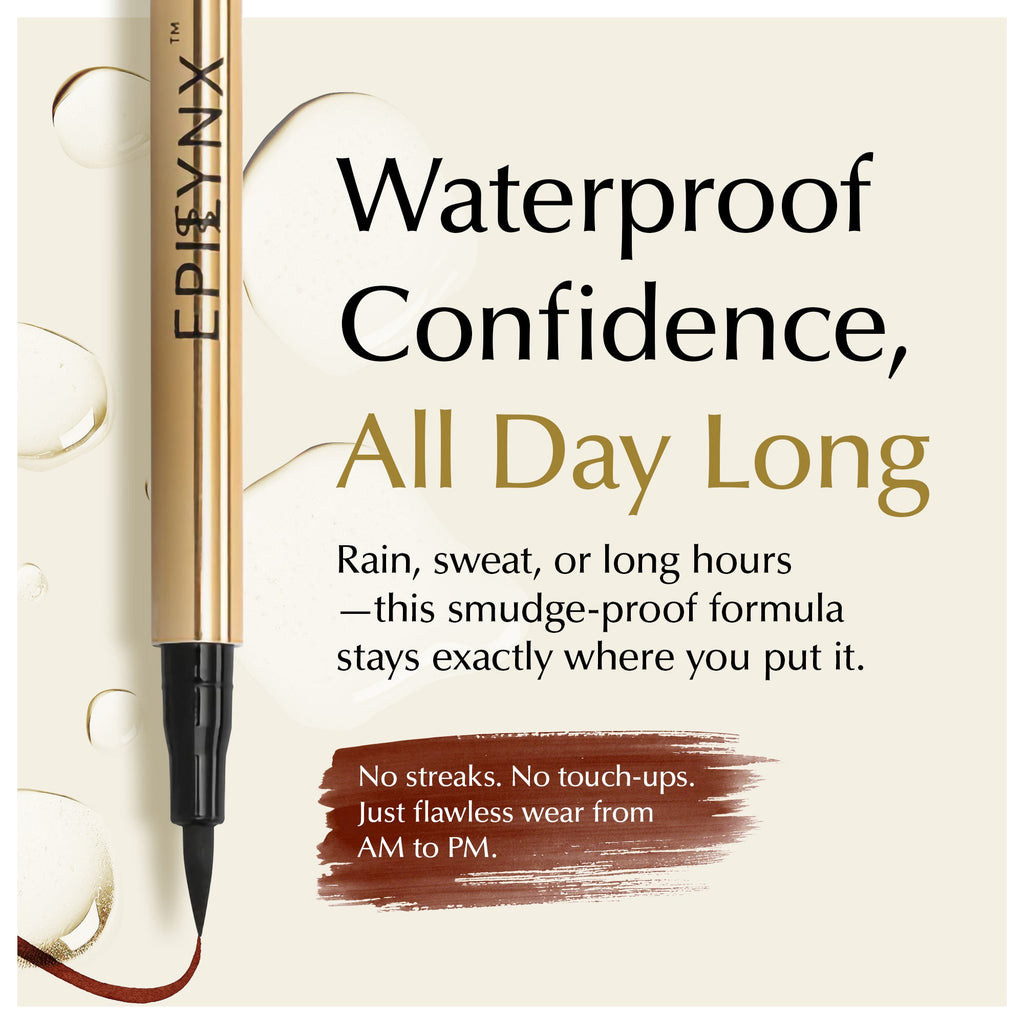 Waterproof Eyeliner for Sensitive, Watery Eyes – Smudge-Proof on Hooded Lids, Gluten-Free & Vegan