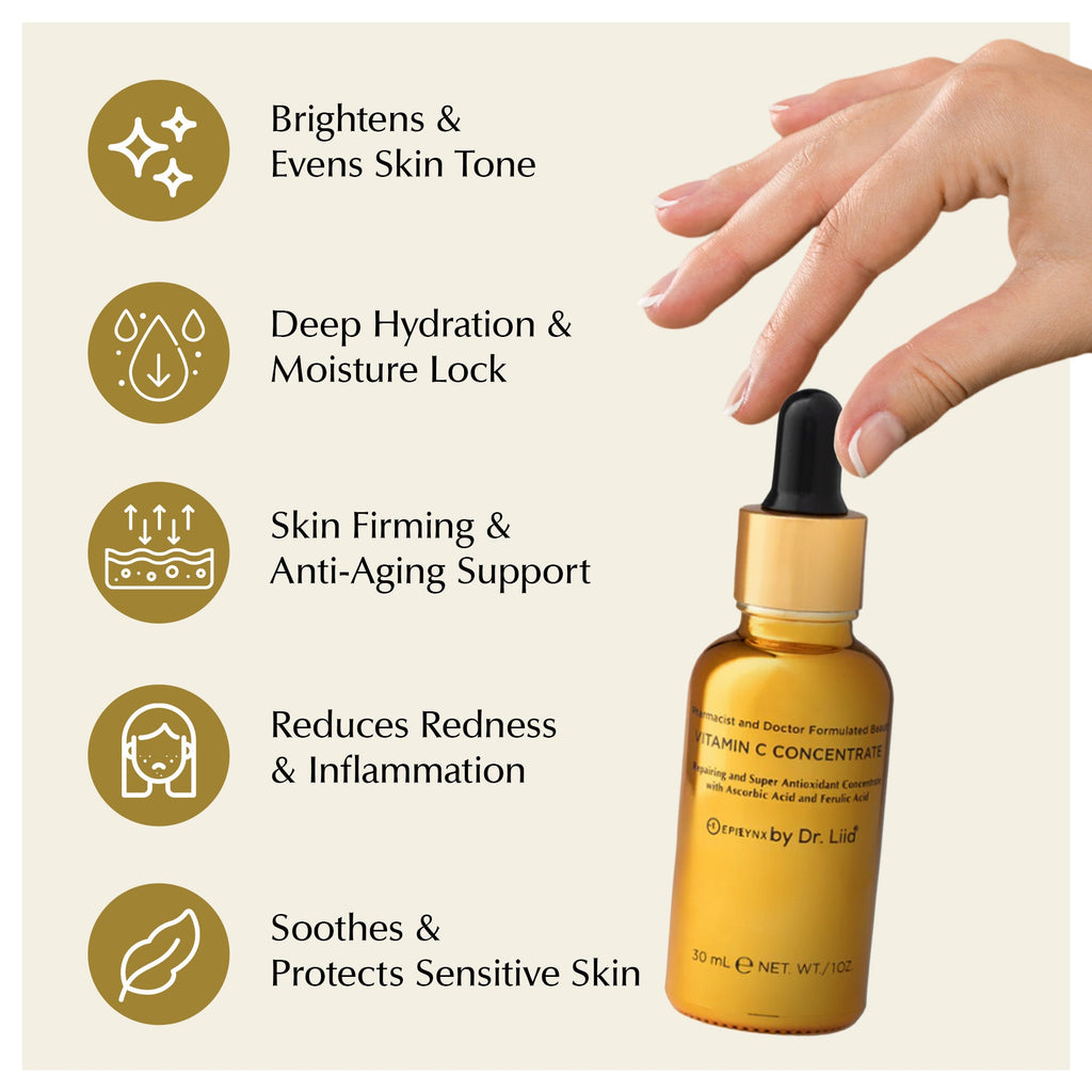 Vitamin C Serum for Sensitive, Mature Skin – Brightens Dark Spots Without Stinging, Fragrance-Free