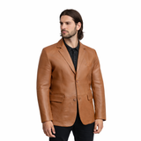 Dom Men's Leather Blazer