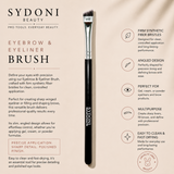 SYDONI EYEBROW & EYELINER BRUSH - Synthetic Fiber Bristles
