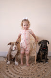 Puppy Egg Hunt (Romper) - Pink